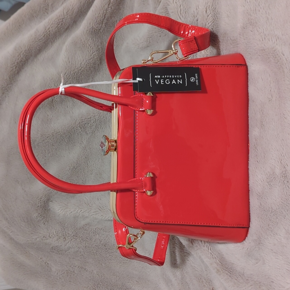 Brand new red handbag